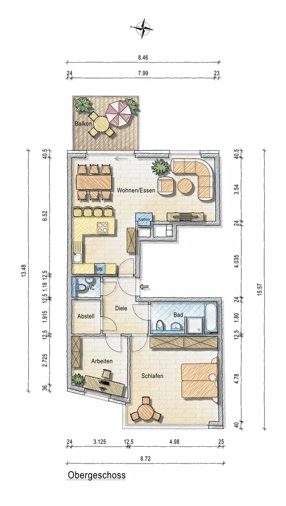 3 Zimmer Wohnung mit 97 m² in Aachen – Bild 1