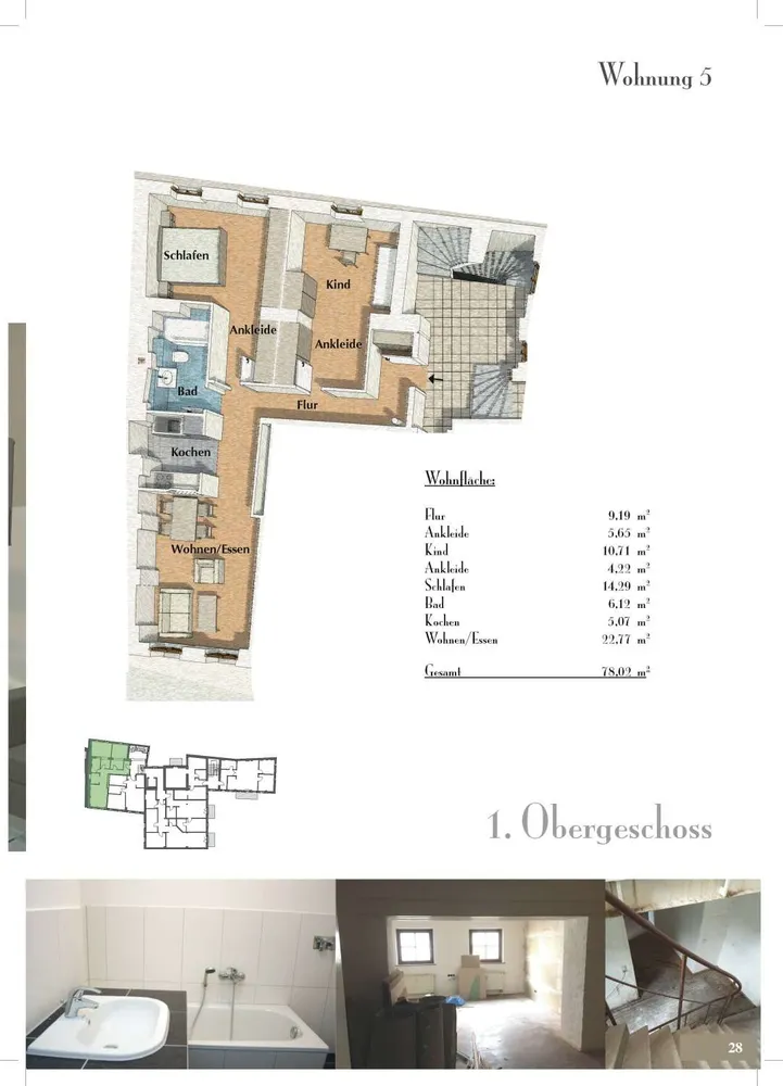 3 Zimmer Wohnung mit 78 m² in Halle (Saale) – Bild 2