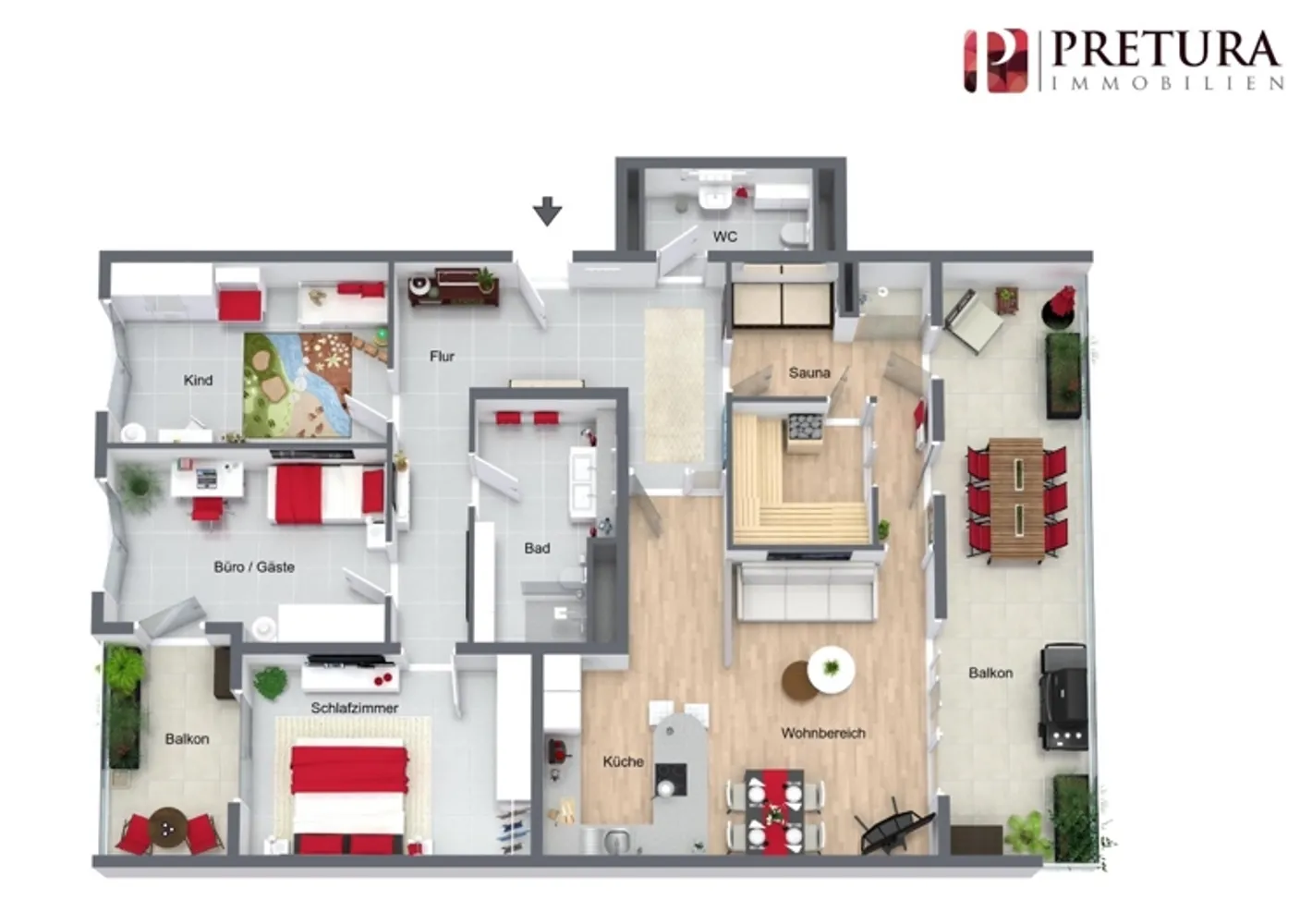 4 Zimmer Wohnung mit 136 m² in Mannheim – Bild 4