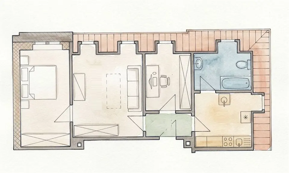 3 Zimmer Wohnung mit 60 m² in Mittweida – Bild 9