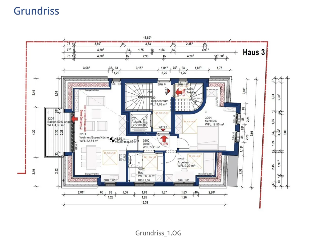 3 Zimmer Wohnung mit 76 m² in Münster – Bild 4