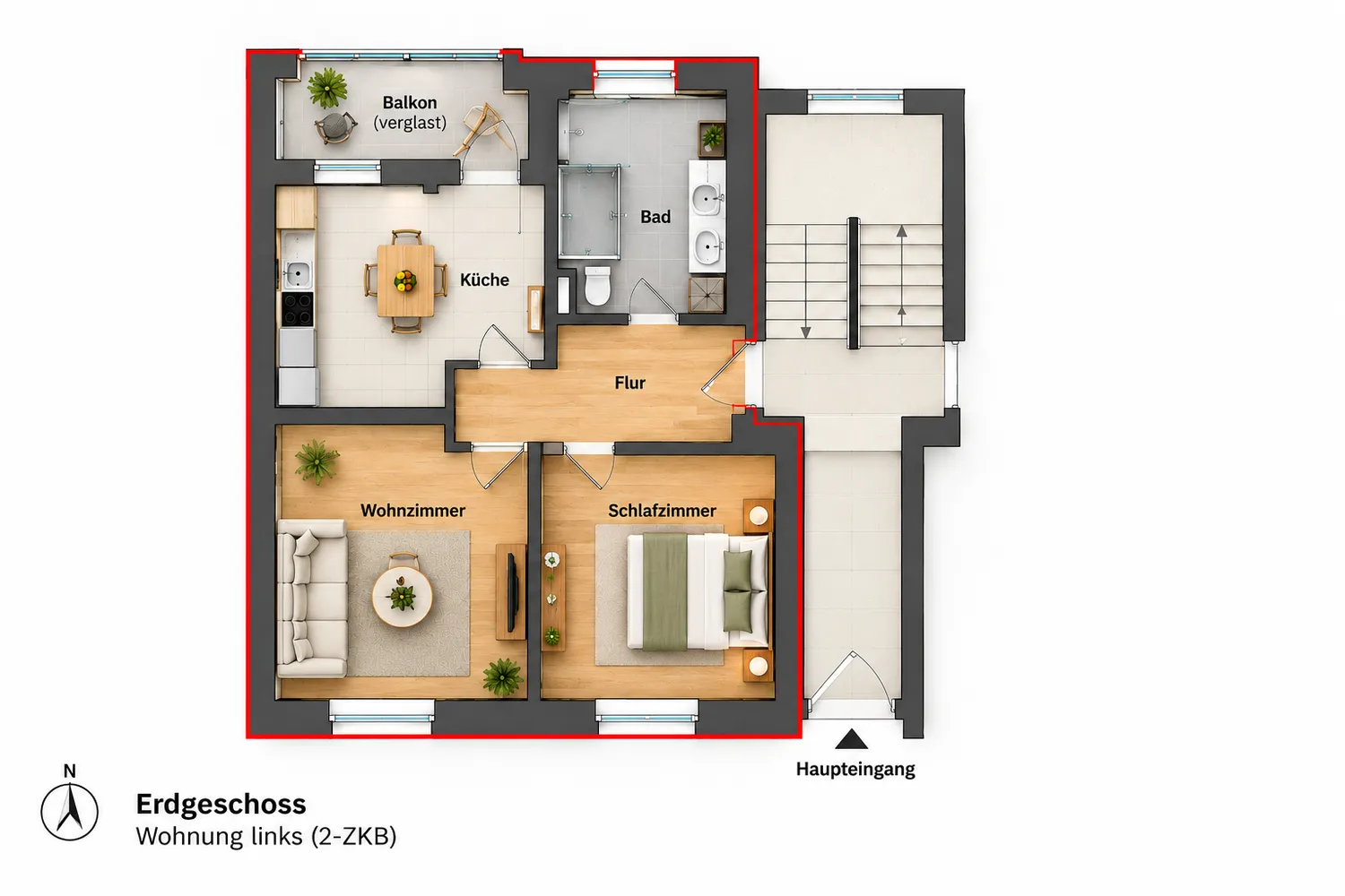 2 Zimmer Wohnung mit 71 m² in Karlsruhe – Bild 9