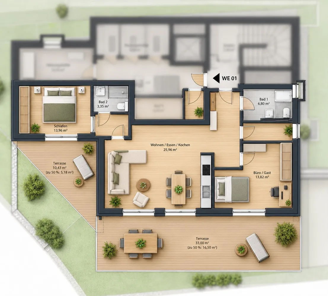 3 Zimmer Wohnung mit 96 m² in Marburg – Bild 7