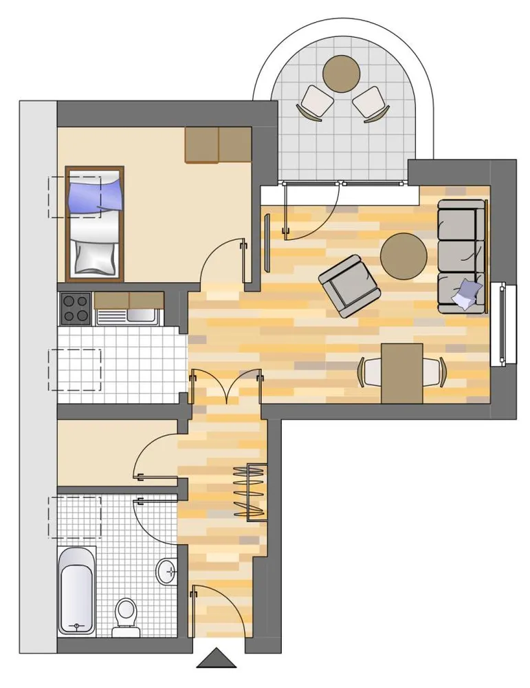 2 Zimmer Wohnung mit 44 m² in Dortmund – Bild 2