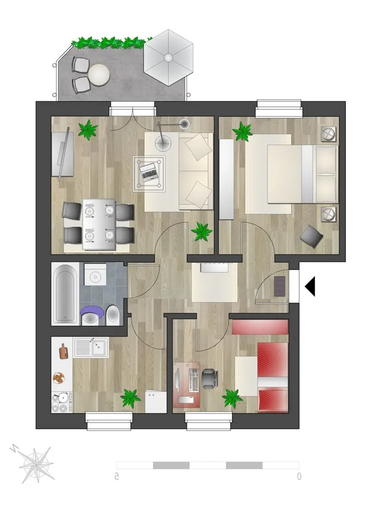 3 Zimmer Wohnung mit 58 m² in Chemnitz – Bild 6