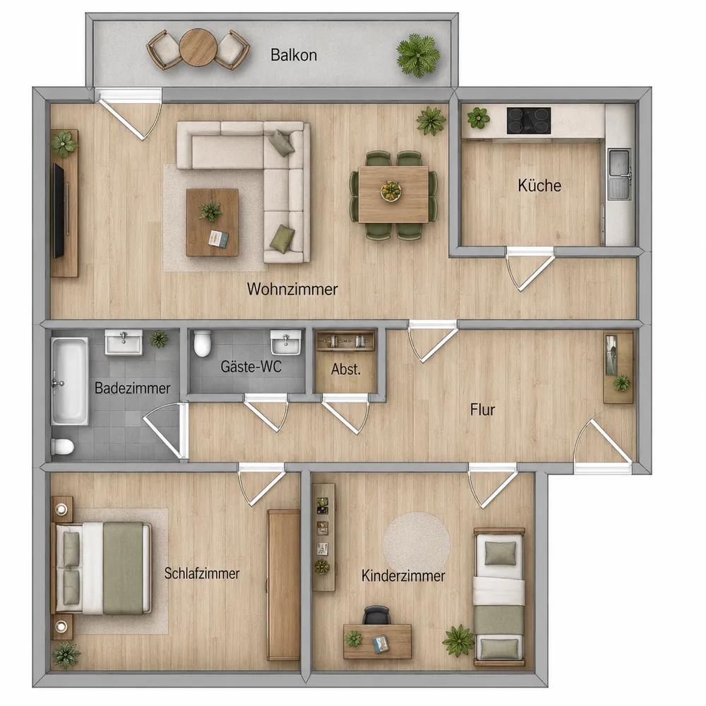 3 Zimmer Wohnung mit 77 m² in Duisburg – Bild 9