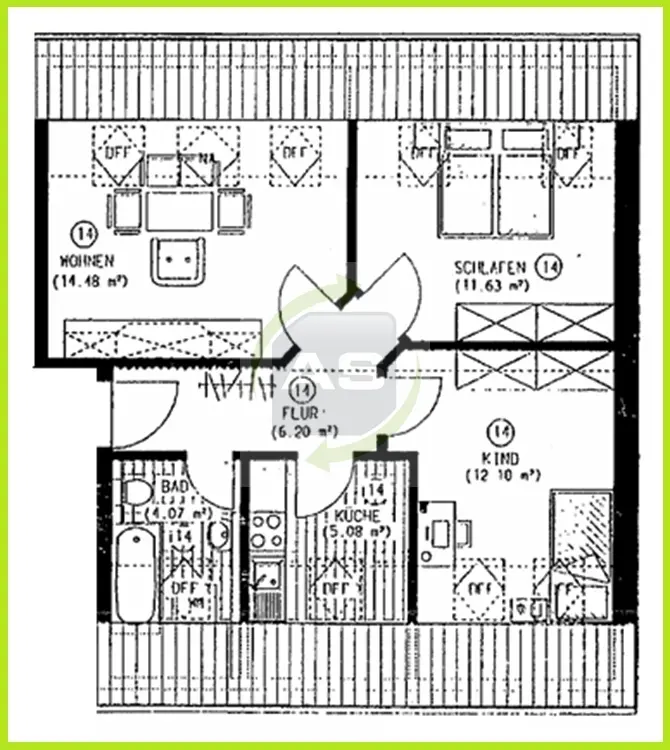 3 Zimmer Wohnung mit 54 m² in Zwickau – Bild 4