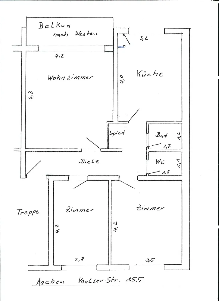 3 Zimmer Wohnung mit 73 m² in Aachen – Bild 4