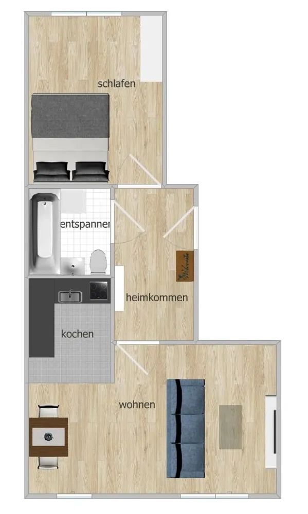 2 Zimmer Wohnung mit 46 m² in Halle (Saale) – Bild 7