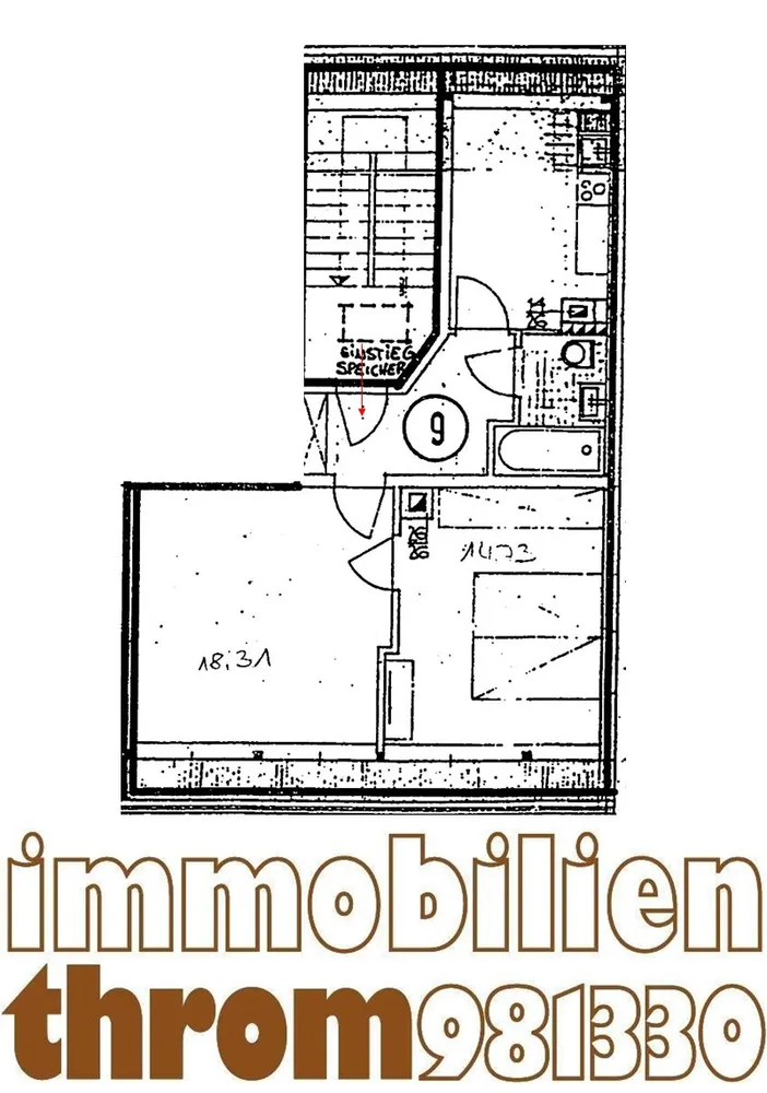 2 Zimmer Wohnung mit 43 m² in Karlsruhe – Bild 7