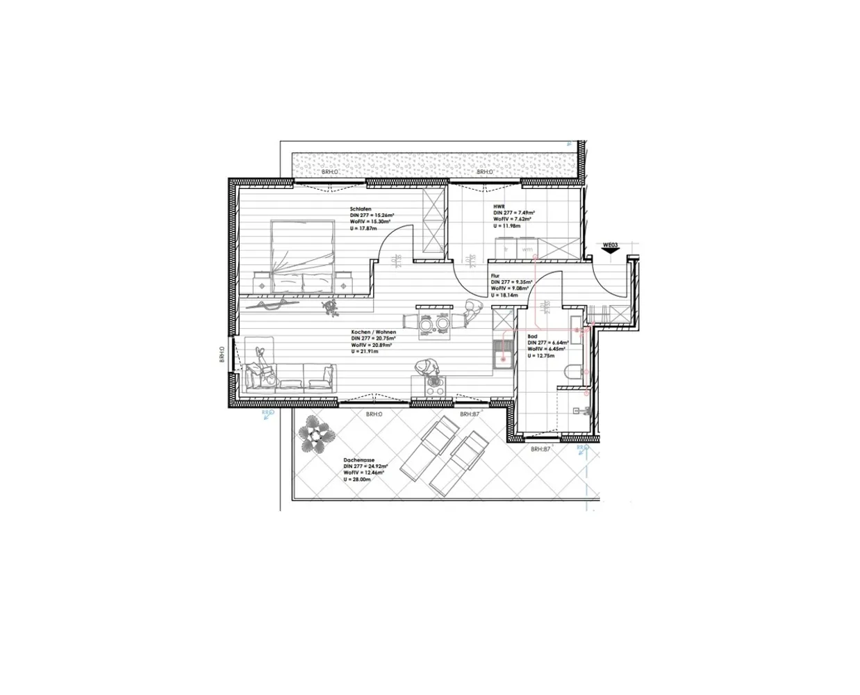 2 Zimmer Wohnung mit 66 m² in Vechta – Bild 2