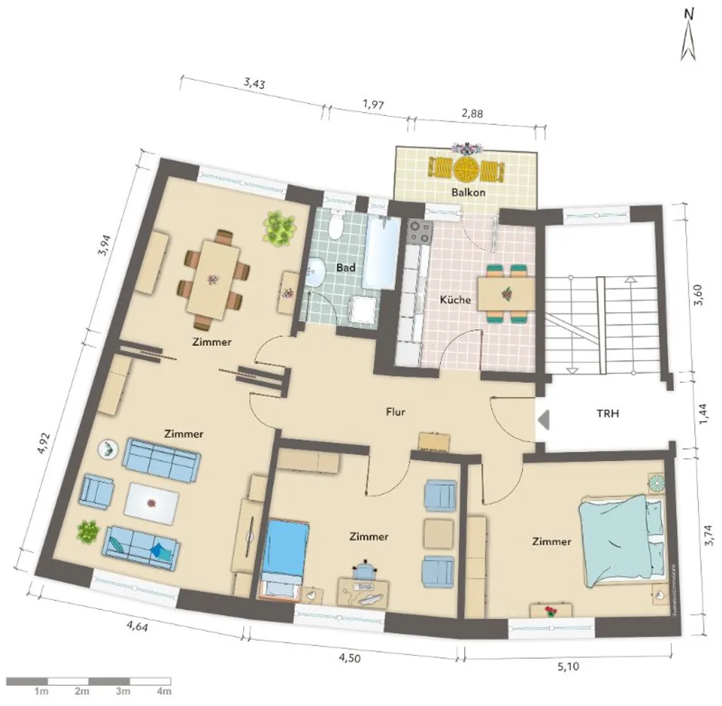 4 room apartment with 98 m² in Bremerhaven – Photo 8
