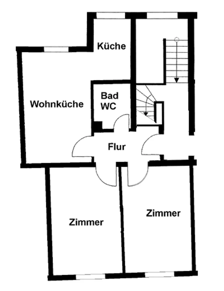 2 Zimmer Wohnung mit 58 m² in Wuppertal – Bild 2