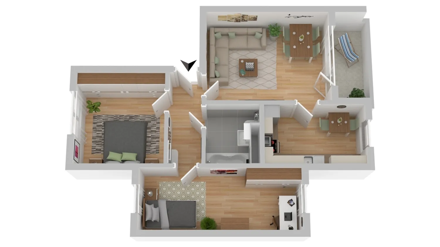 3 Zimmer Wohnung mit 60 m² in Rostock – Bild 6