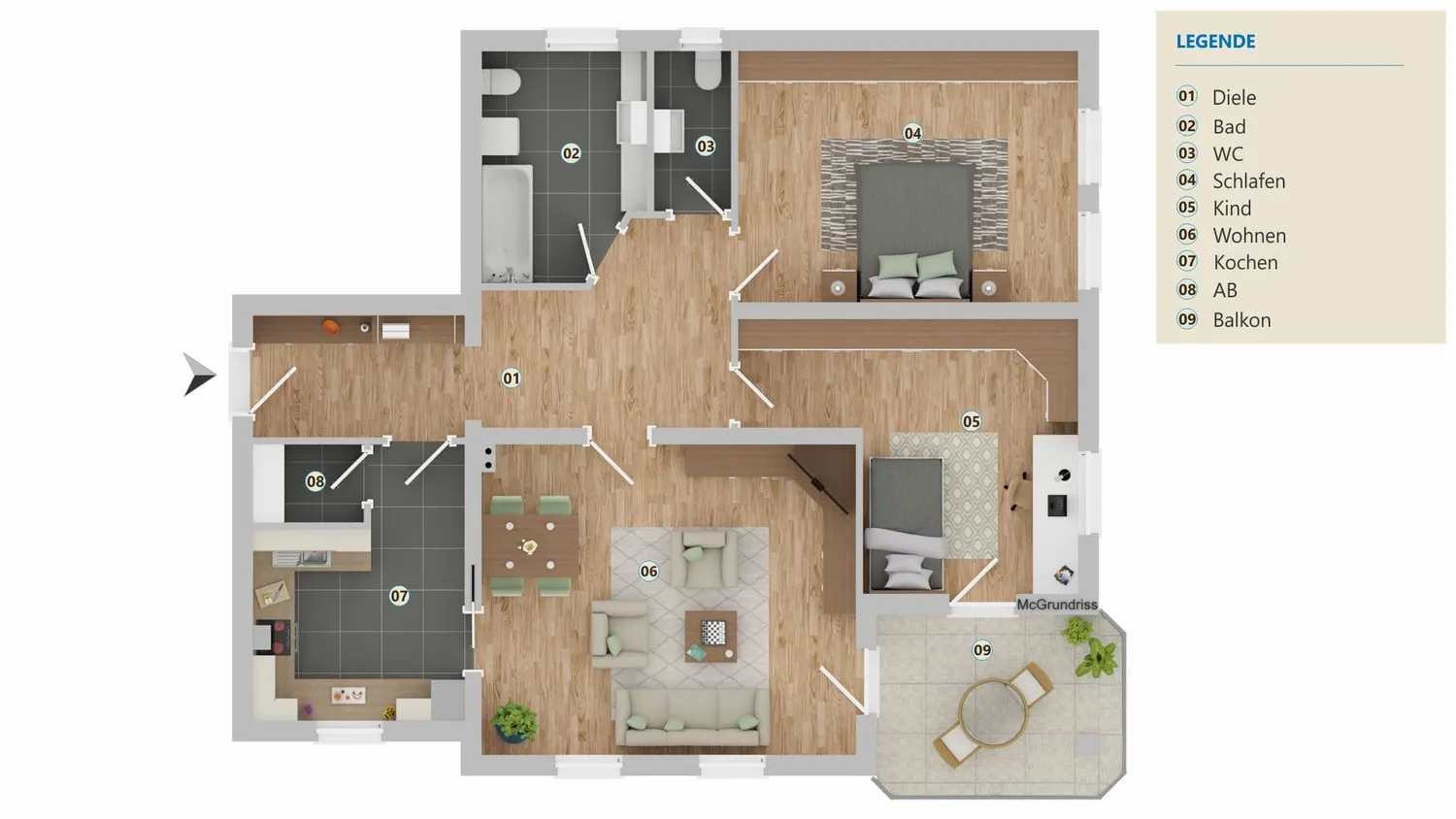 3 Zimmer Wohnung mit 92 m² in Ingolstadt – Bild 9