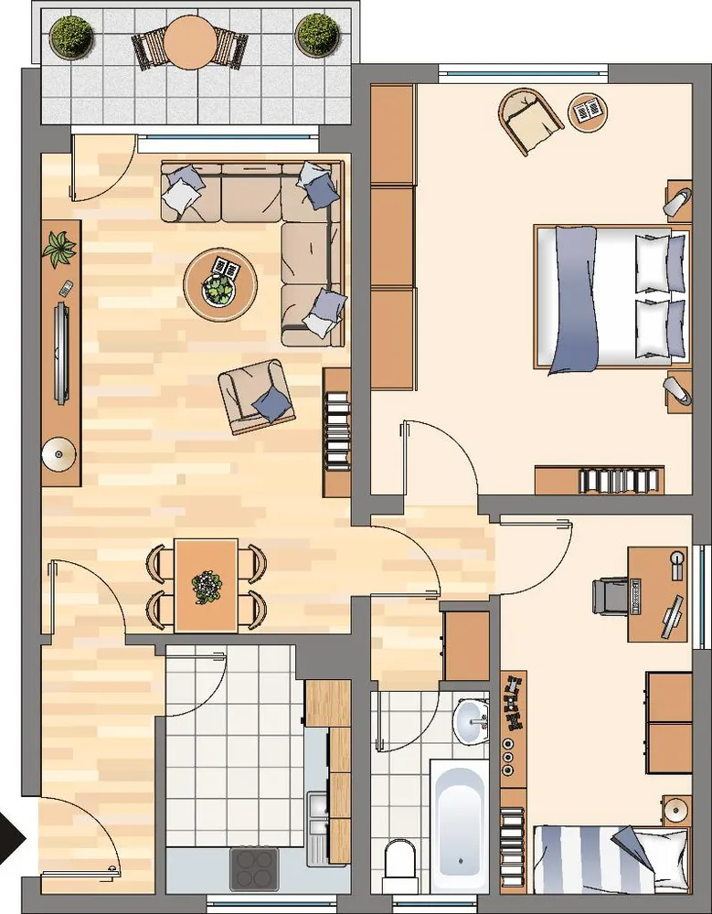 3 Zimmer Wohnung mit 65 m² in Dortmund – Bild 3