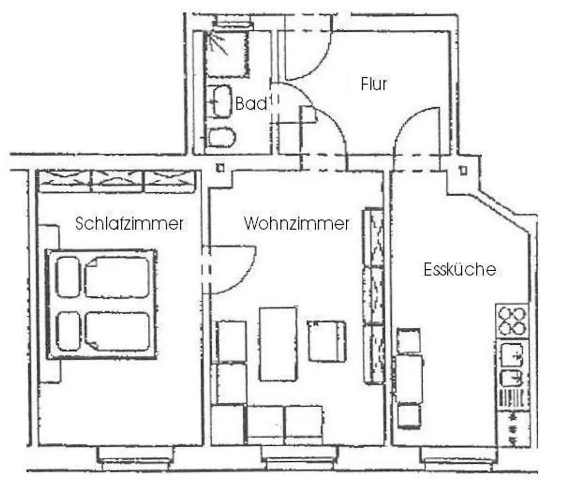 2 room apartment with 49 m² in Dresden – Photo 2