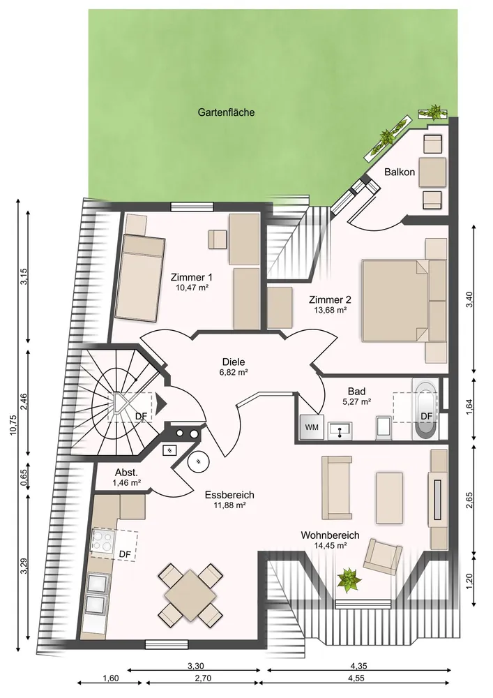 3 Zimmer Wohnung mit 61 m² in Stade – Bild 5