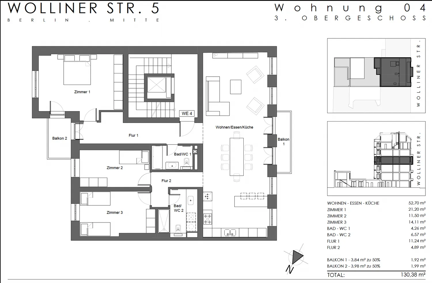 4 Zimmer Wohnung mit 130 m² in Berlin – Bild 9