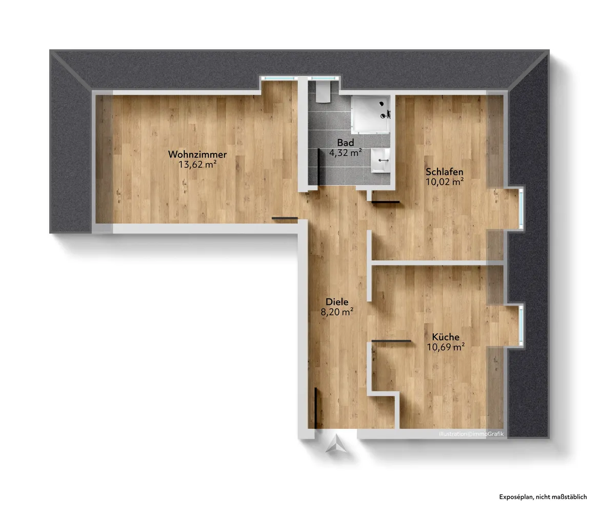 2 Zimmer Wohnung mit 55 m² in München – Bild 10