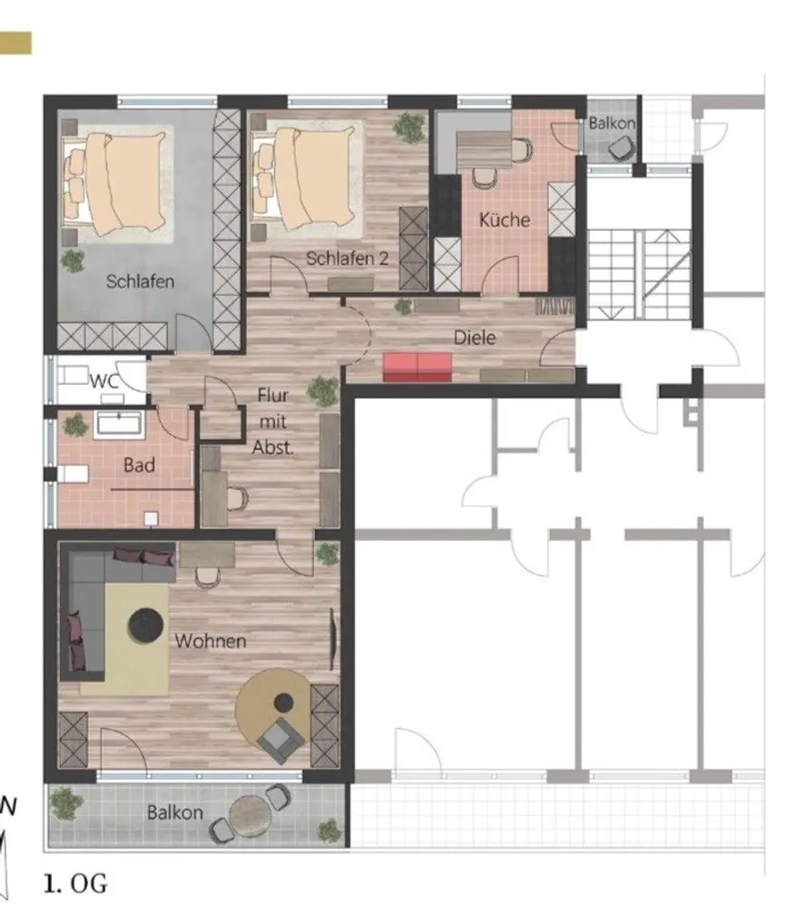 3 Zimmer Wohnung mit 120 m² in München – Bild 5