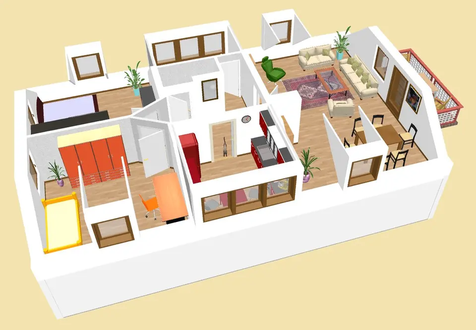 3 Zimmer Wohnung mit 90 m² in Bitterfeld-Wolfen – Bild 3