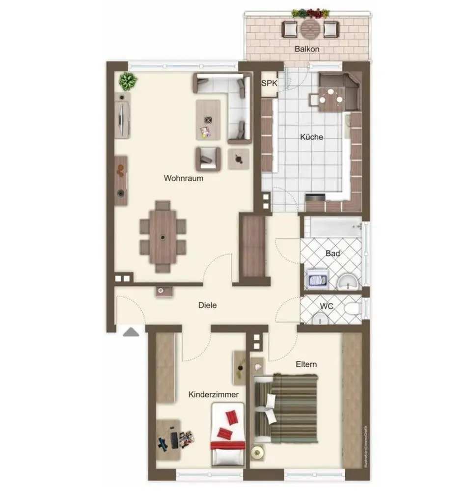 3 Zimmer Wohnung mit 81 m² in Aachen – Bild 12