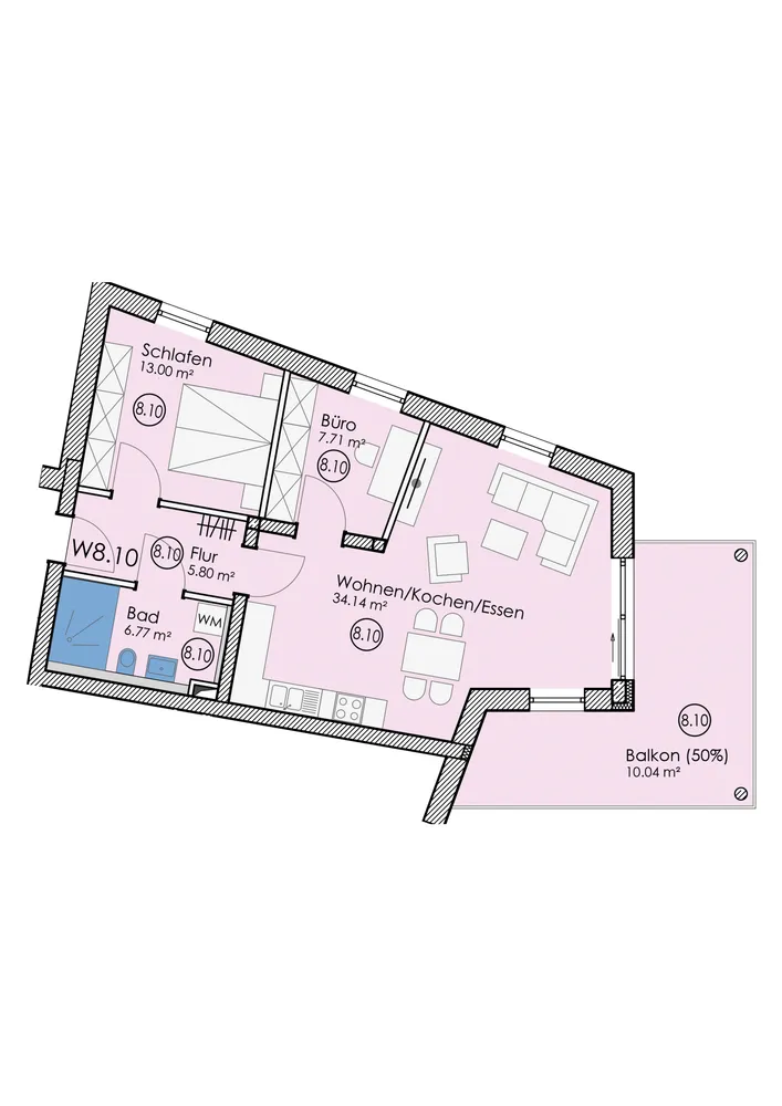 3 Zimmer Wohnung mit 78 m² in Kempten (Allgäu) – Bild 4