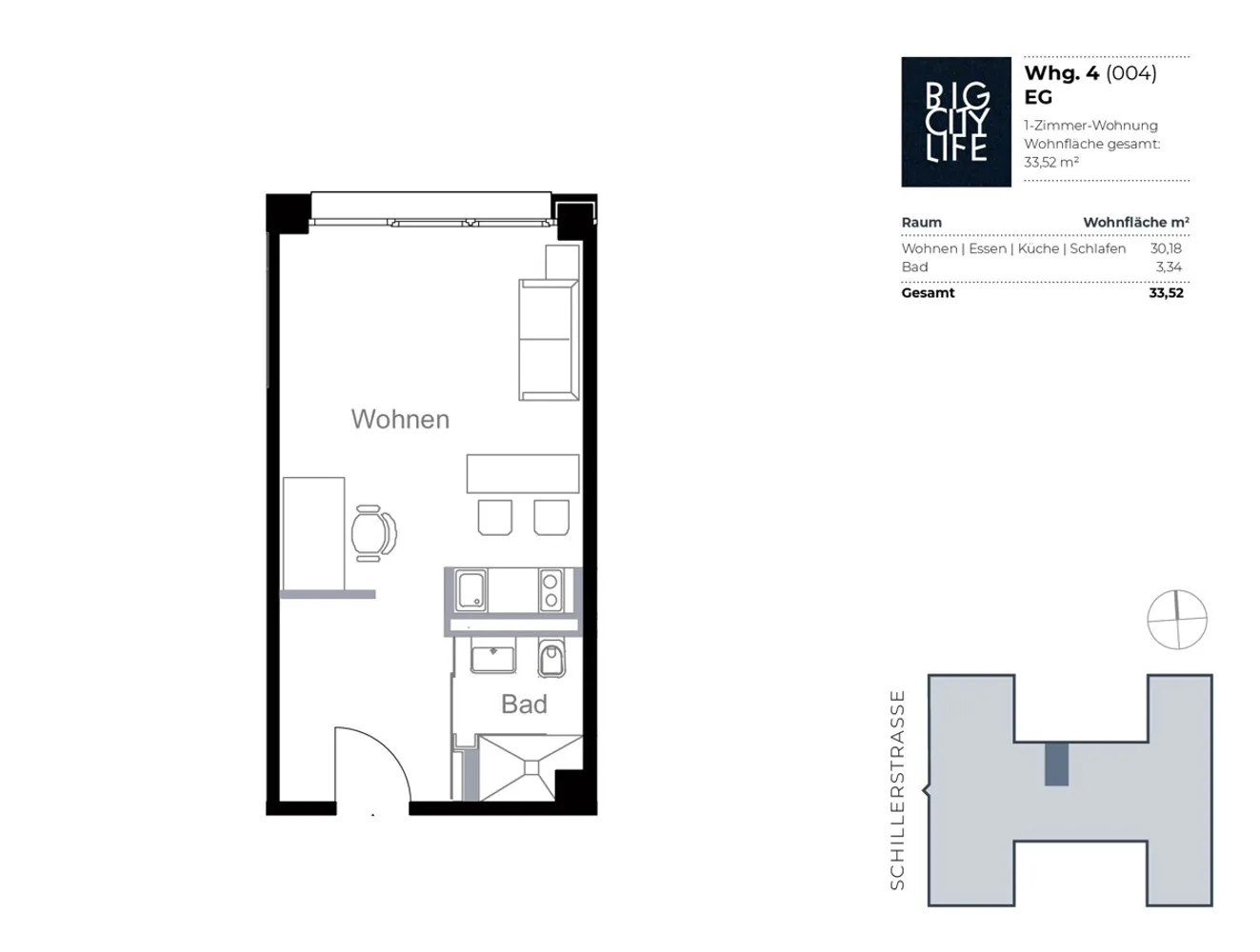 1 Zimmer Wohnung mit 34 m² in München – Bild 9