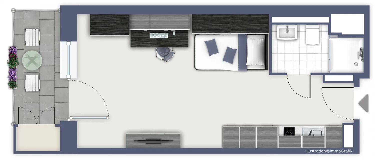 1 Zimmer Wohnung mit 25 m² in Mannheim – Bild 11