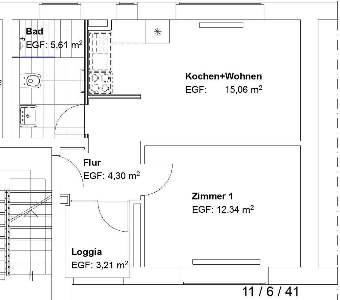 2 room apartment with 39 m² in Kassel – Photo 2