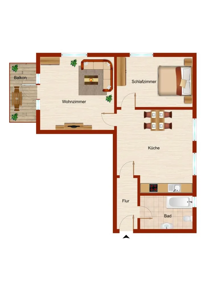 2 Zimmer Wohnung mit 59 m² in Leverkusen – Bild 3