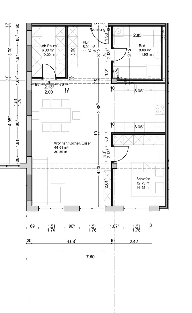 3 Zimmer Wohnung mit 80 m² in Dessau-Roßlau – Bild 3