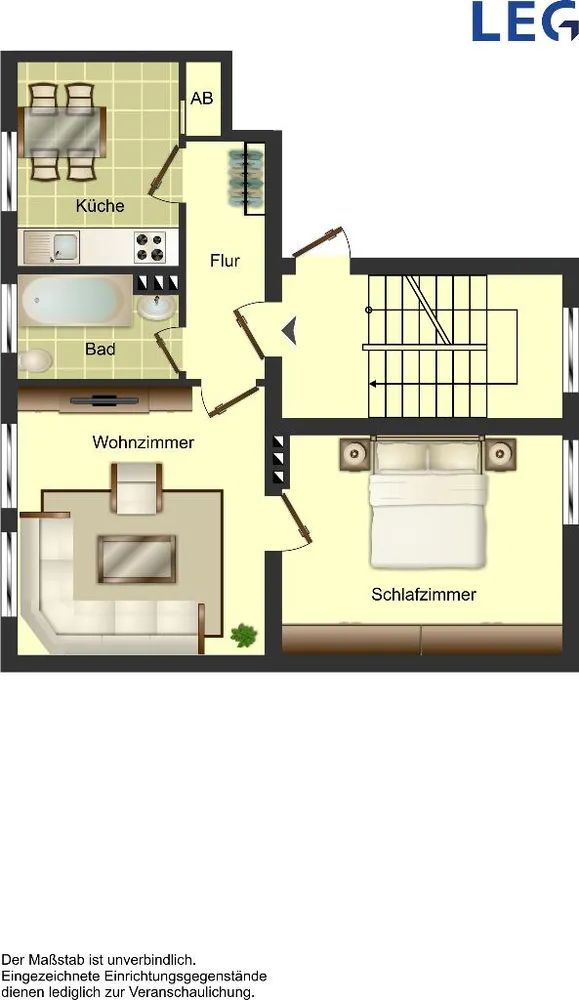 2 Zimmer Wohnung mit 54 m² in Solingen – Bild 2