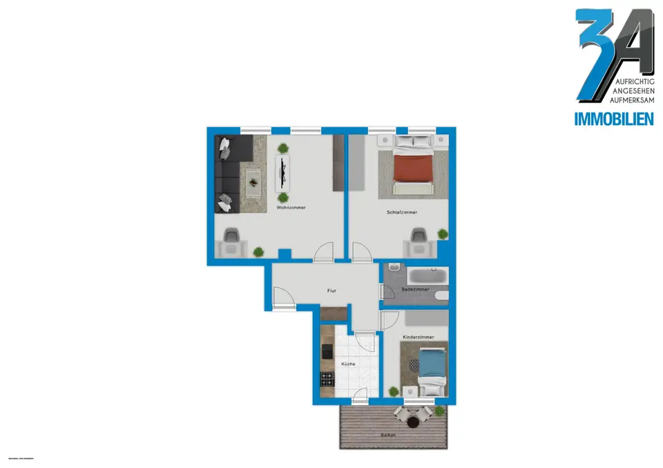 3 Zimmer Wohnung mit 70 m² in Zeitz – Bild 5