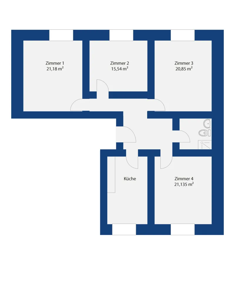 1 Zimmer Wohnung mit 16 m² in Marburg – Bild 7