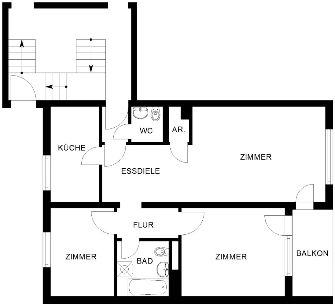 3 Zimmer Wohnung mit 71 m² in Bochum – Bild 3