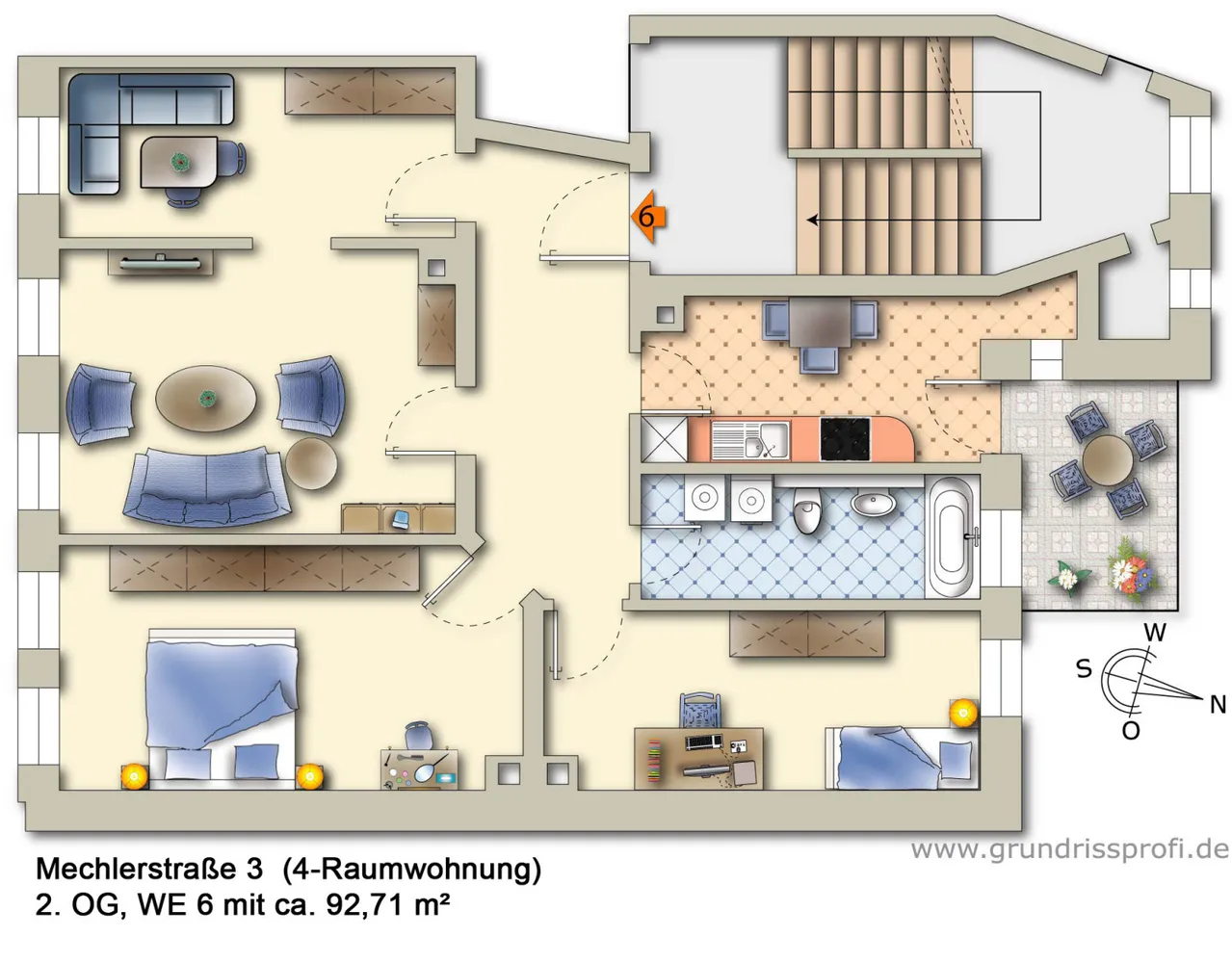 4 Zimmer Wohnung mit 95 m² in Leipzig – Bild 5
