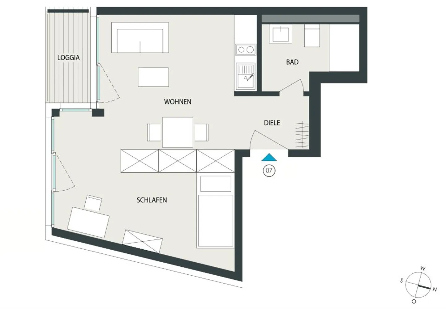 2 Zimmer Wohnung mit 34 m² in Heidelberg – Bild 7