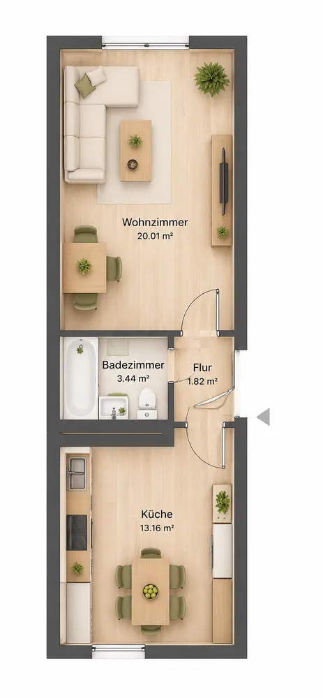 1 Zimmer Wohnung mit 40 m² in Leipzig – Bild 5