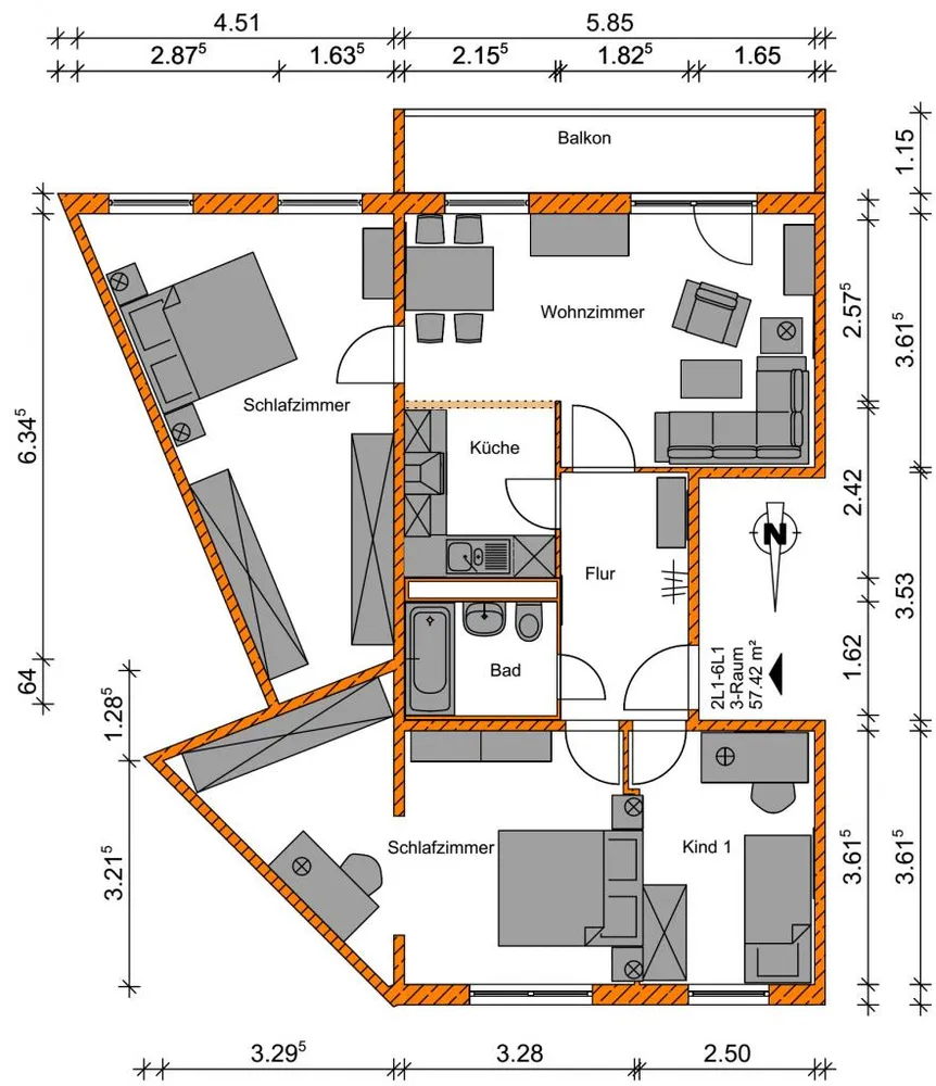 4 Zimmer Wohnung mit 85 m² in Magdeburg – Bild 6