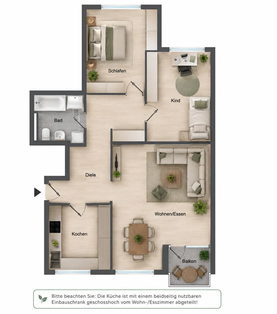 3 Zimmer Wohnung mit 86 m² in Mülheim an der Ruhr – Bild 2