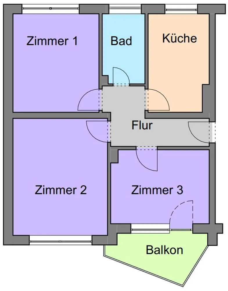 3 Zimmer Wohnung mit 75 m² in Cuxhaven – Bild 1
