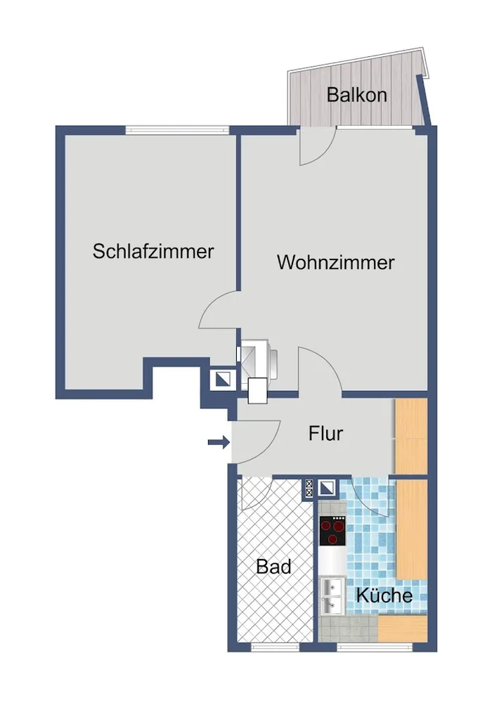 2 Zimmer Wohnung mit 54 m² in Frankfurt am Main – Bild 4