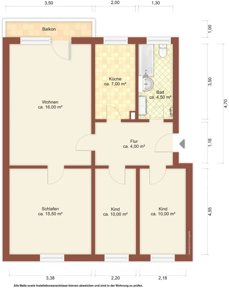 4 room apartment with 70 m² in Zittau – Photo 5