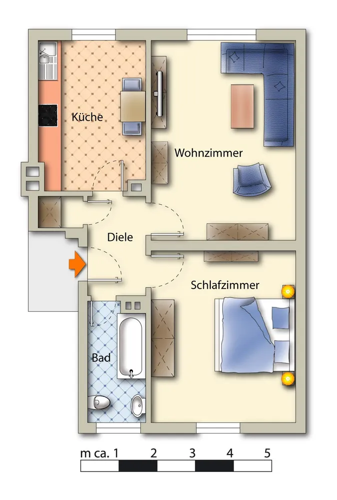 3 Zimmer Wohnung mit 55 m² in Gelsenkirchen – Bild 7