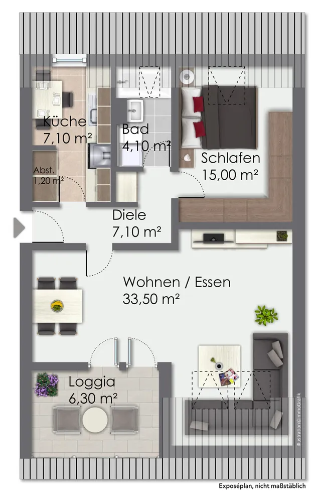 2 Zimmer Wohnung mit 69 m² in Solingen – Bild 1