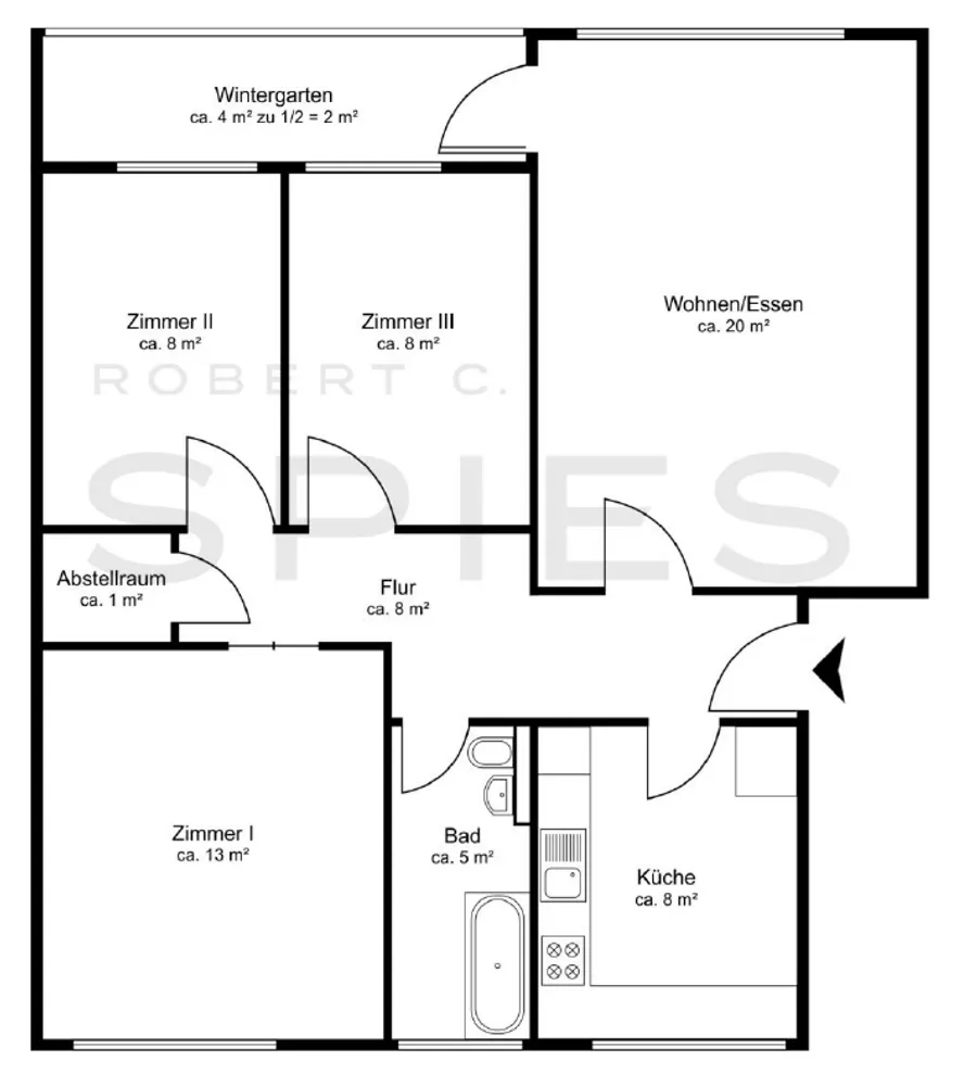 4 Zimmer Wohnung mit 73 m² in Bremen – Bild 11