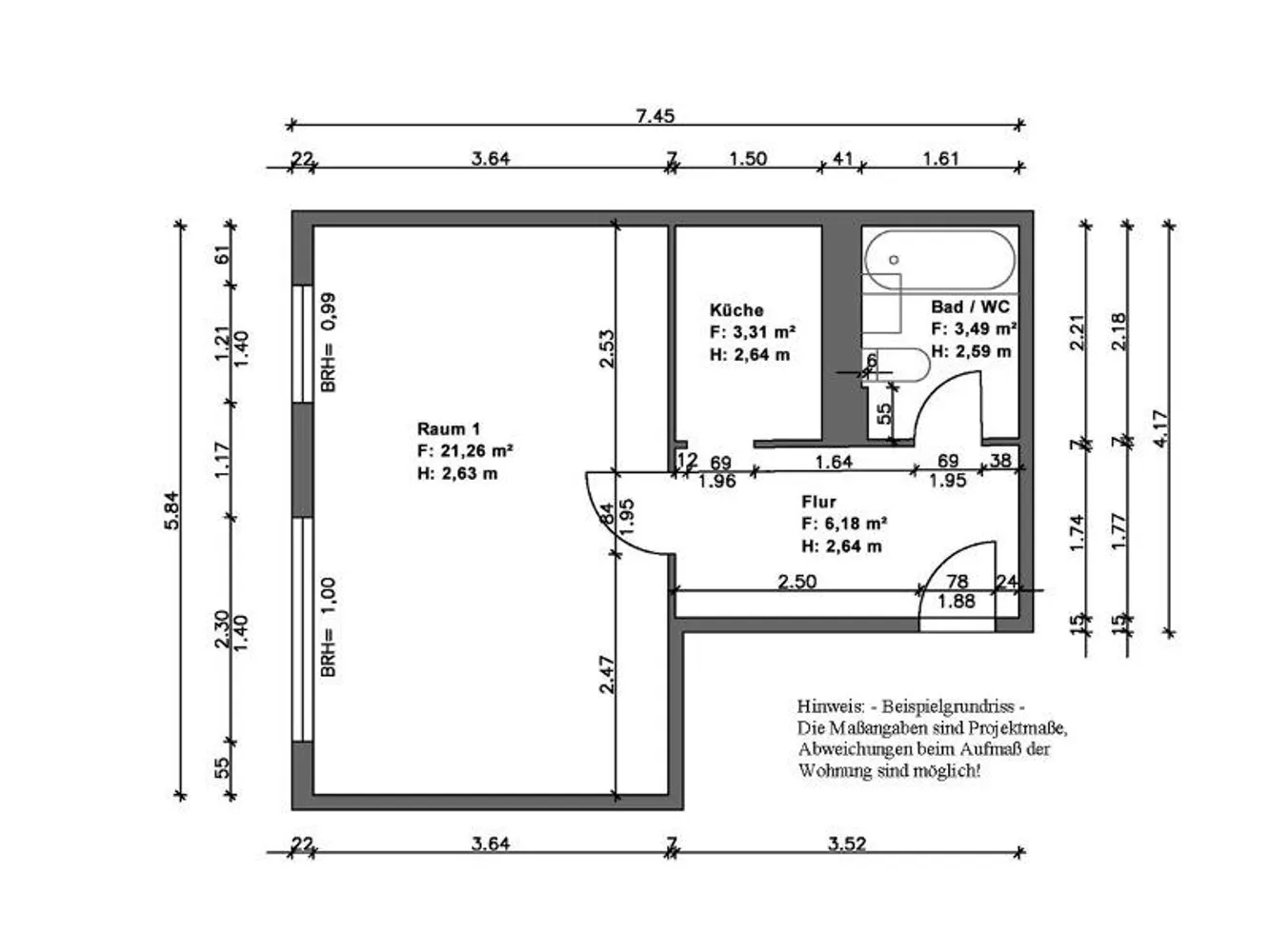1 Zimmer Wohnung mit 35 m² in Halle (Saale) – Bild 6