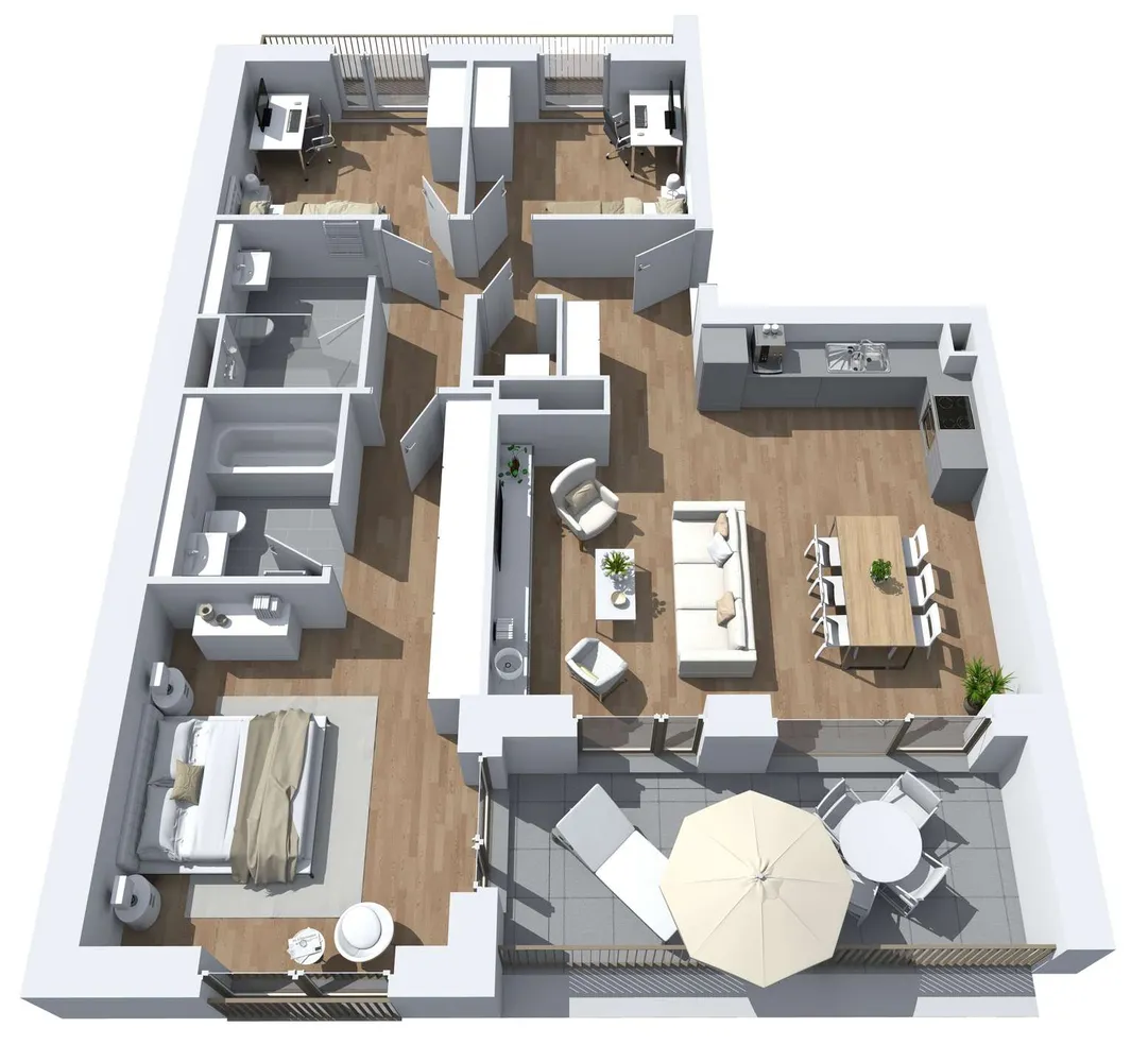 3 Zimmer Wohnung mit 120 m² in Köln – Bild 4